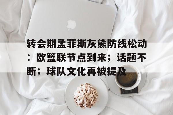 转会期孟菲斯灰熊防线松动：欧篮联节点到来；话题不断；球队文化再被提及的简单介绍
